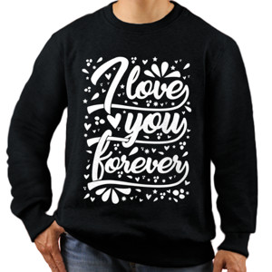 Jaket Sweater I LOVE YOU FOREVER