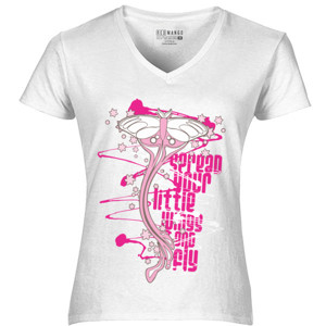 Kaos Pink Butterfly