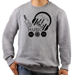 Jaket Sweater I LIKE MUSIC