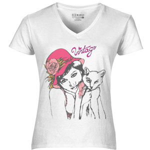 Kaos Vintage Kitty