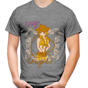 Kaos Vintage Sexy Cowgirl