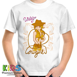 Kaos Vintage Sexy Cowgirl