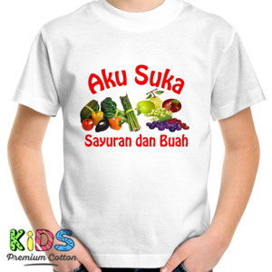 Kaos Aku Suka Sayuran dan Buah