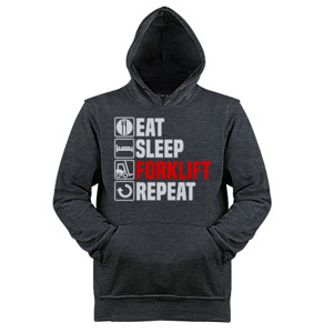 Jaket Hoodie Eat Sleep Forklift Truck