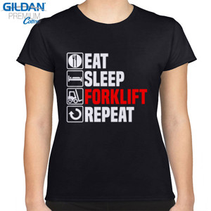 Kaos Eat Sleep Forklift Truck