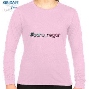 Kaos dOnGAn Long O-Neck Pink Female 02