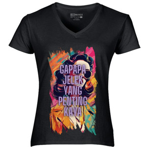 Kaos Gapapa Jelek Yang penting kaya
