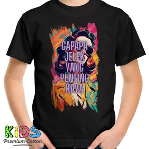 Kaos Gapapa Jelek Yang penting kaya