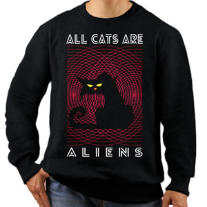 Jaket Sweater ALL CATS ARE ALIENS