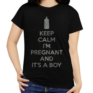 Kaos Keep Calm Im Pregnant and Its a Boy