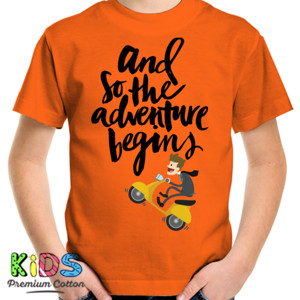 Kaos AND SO THE ADVENTURE BEGINS - SKUTER cowok