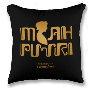 Bantal Javanese themed sofa pillow “Mbah kakung”