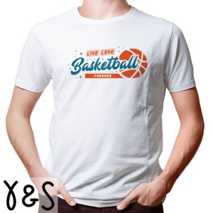 Kaos Kaos Pria Lengan Pendek - Live Love Basketball