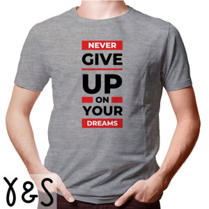 Kaos Kaos Pria Lengan Pendek - Never Give Up