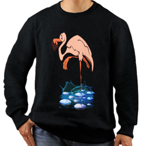 Jaket Sweater Flamingo T-Shirt Design