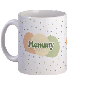 Mug Mini Polkadot Mommy Lucu