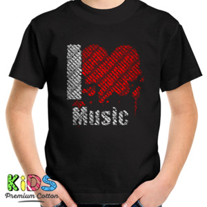 Kaos I Love Music - oil painting