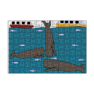 Puzzle Sperm Whales puzzle A4