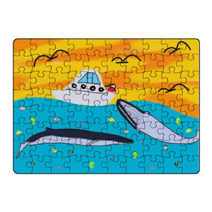 Puzzle Fin Whales puzzle A5