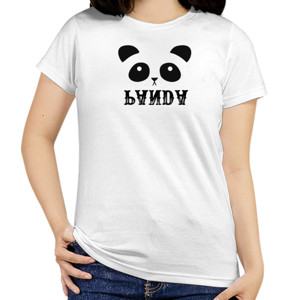 Kaos BAJU tulisan terbalik (panda)