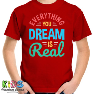 Kaos Everything You Dream is Real - Kaos Merah Wanita