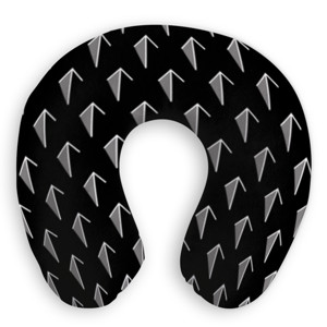 Bantal Leher Arrows going up pattern (Dark) - Bantal Leher