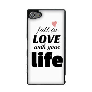 #Tipografi - Fall in Love With Ur Life Casing HP