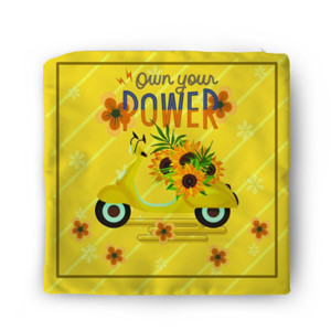 Sarung Bantal Yellow motorbike with flowers