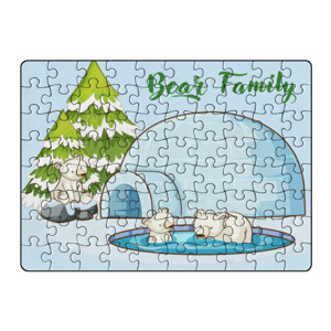 Puzzle Bear Family