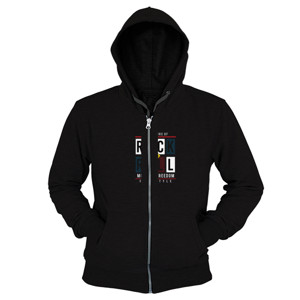 Hoodie Zipper rock n roll uj73
