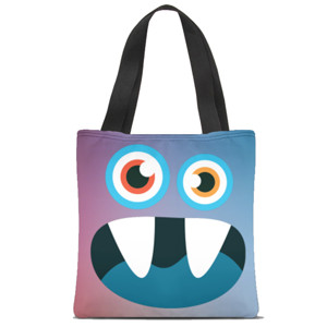 Tas Tote Fullprint MONSTER FACE