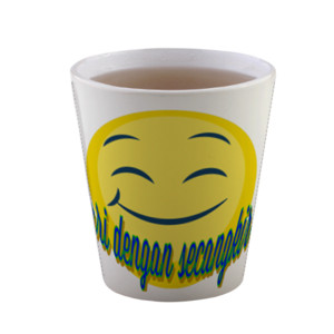 Mug Awali hari dengan secangkir senyuman 