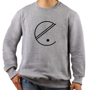 Jaket Sweater Kaos Pria Simple C Large V-Neck White 