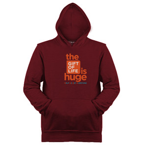 Jaket Hoodie The Gift of Life is Huge