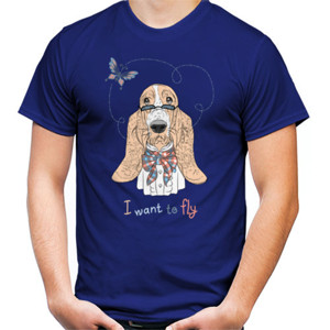 Kaos Dog Want To Fly