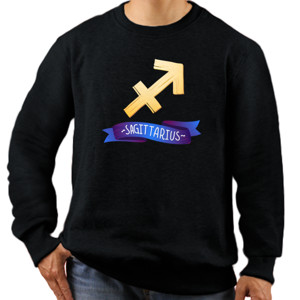Jaket Sweater Zodiak - Sagitarius Logo 2  
