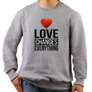 Jaket Sweater MT005 - Love Changes Everything