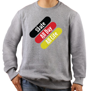 Jaket Sweater Skate All Day 