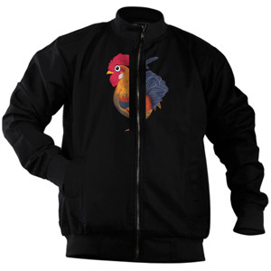 Jaket Bomber Rooster - Kaos Pria Two Tone by Co_mbro