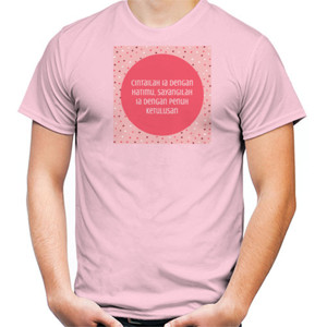 Kaos Kaos cewek pink love