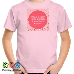 Kaos Kaos cewek pink love