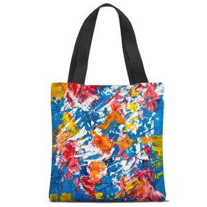Tas Tote Fullprint Lukisan Abstrak 1