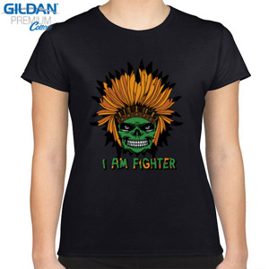 Kaos Kaos Custom Keren Tengkorak - I am Fighter