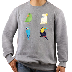 Jaket Sweater Burung 3