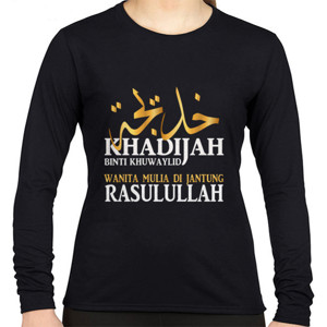 Kaos Kaos Dakwah Khadijah Bint Khuwaylid (Cewek Long)