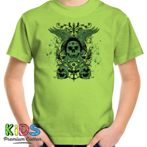 Kaos Green Skull 
