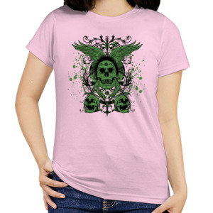 Kaos Green Skull 