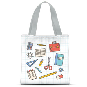Tas Tote Fullprint PERALATAN SEKOLAH