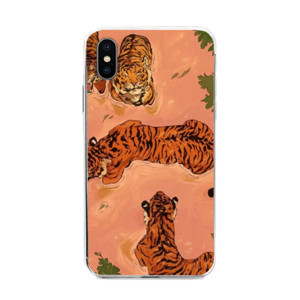 Tiger Sketch Peach Casing HP
