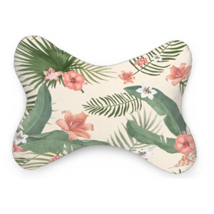 Bantal Mobil Tropical foliage illustration